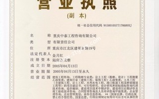 中泰营业执照